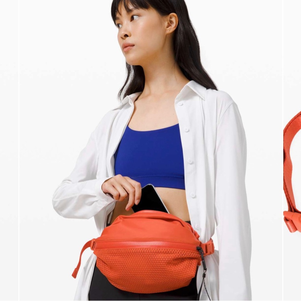 Lululemon All Hours Belt Bag nwt in brick red